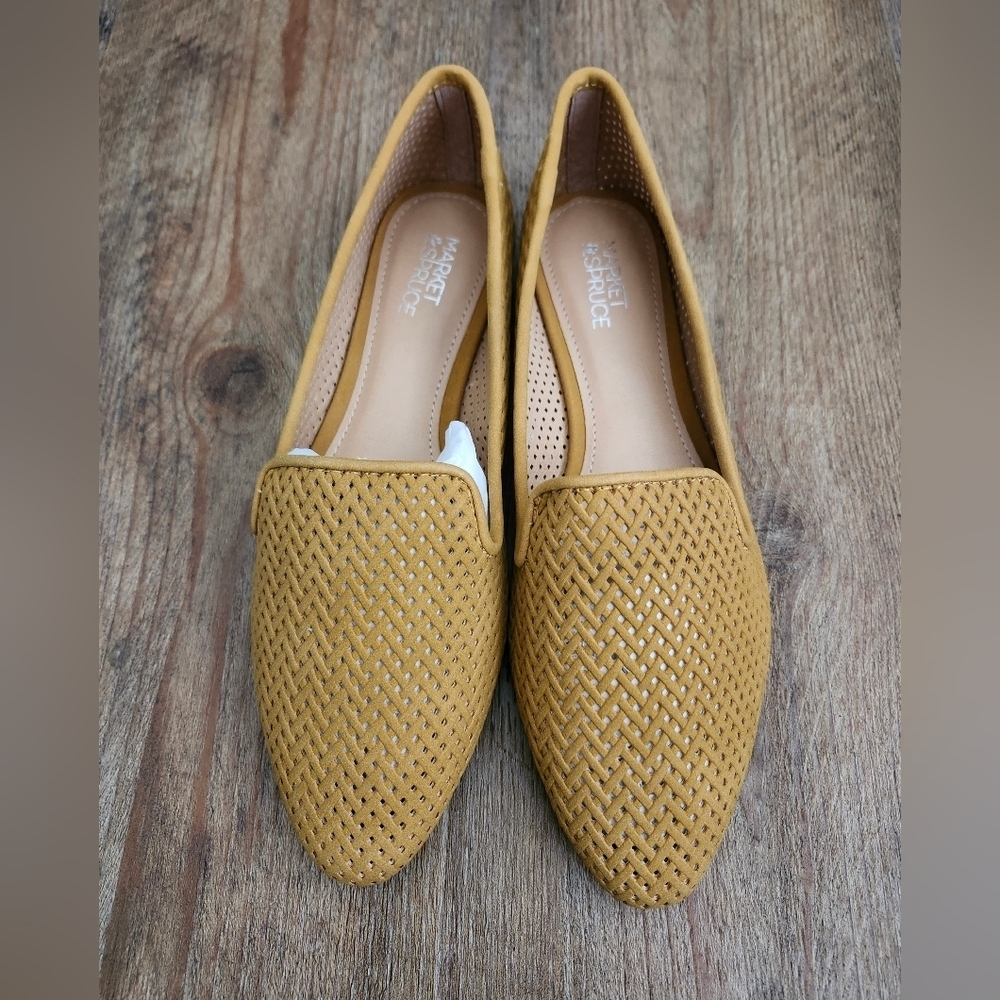 Market & Spruce June Smoking Flats in Mustard